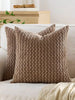 1pc/2pcs Set Semi-Circle Geometric Pattern Pillow Case, Canvas Circle Velvet Embroidery Crafted Square Cushion Cover, For Daily Use In Bedroom, Living Room, Sofa, Yard, Garden Decor, Without Core 30*50cm 45*45cm